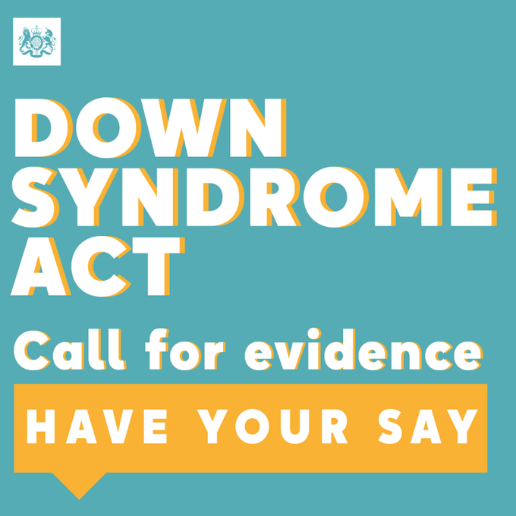 Down Syndrome Act call for evidence sticker