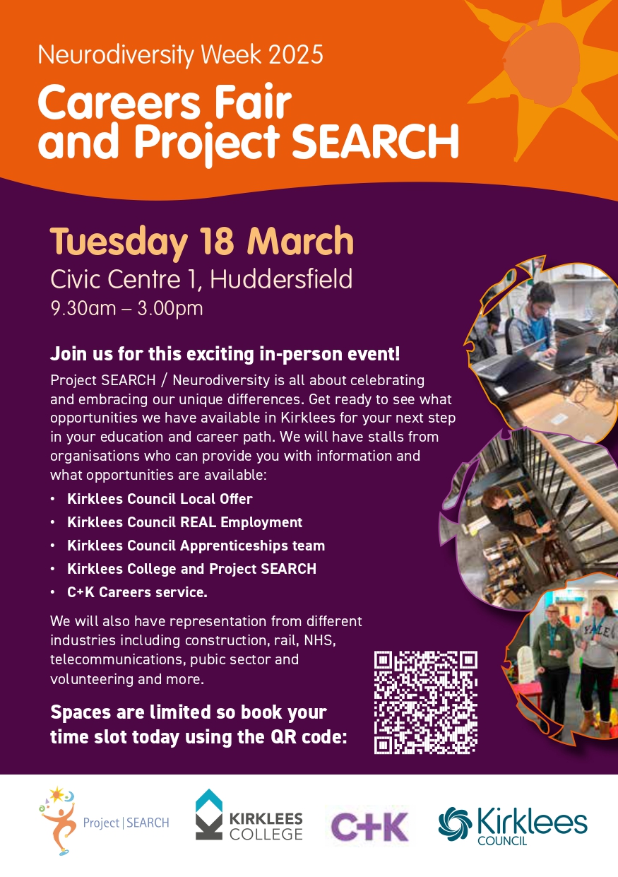 Flyer explaining the details of the Project Search Careers fair