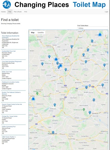 Changing Places Map