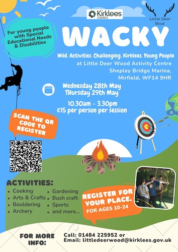 Poster for WACKY over May half term